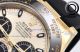 Swiss Super Copy Rolex Daytona 4130 Movement Milky Yellow Dial 40mm Rubber Strap (4)_th.jpg